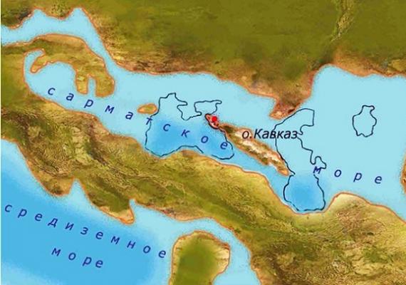 Geografiske koordinater for Det Kaspiske Havs bredde- og længdegrad